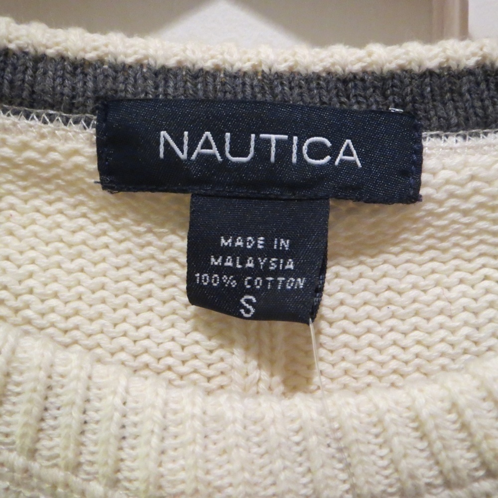 NEW Men's Nautica Crew Sweater 100% Cotton - Picture 4 of 5